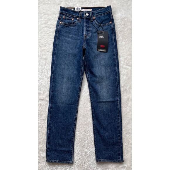 NWT Levi’s Wedgie Straight High Rise Jean in Salsa Charleston Outlasted, 24 X 28 - Picture 10 of 16